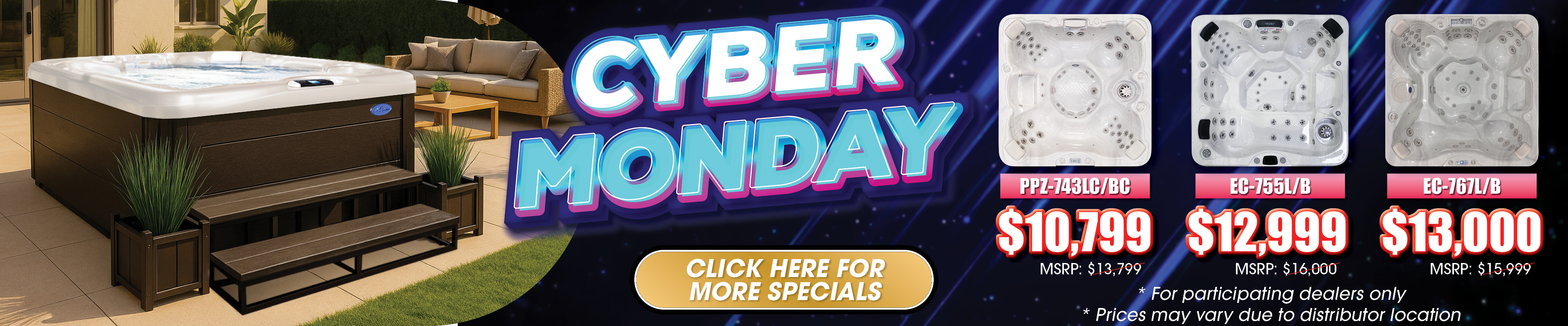 Calspas hot tub being used in a family setting - Rouyn Noranda