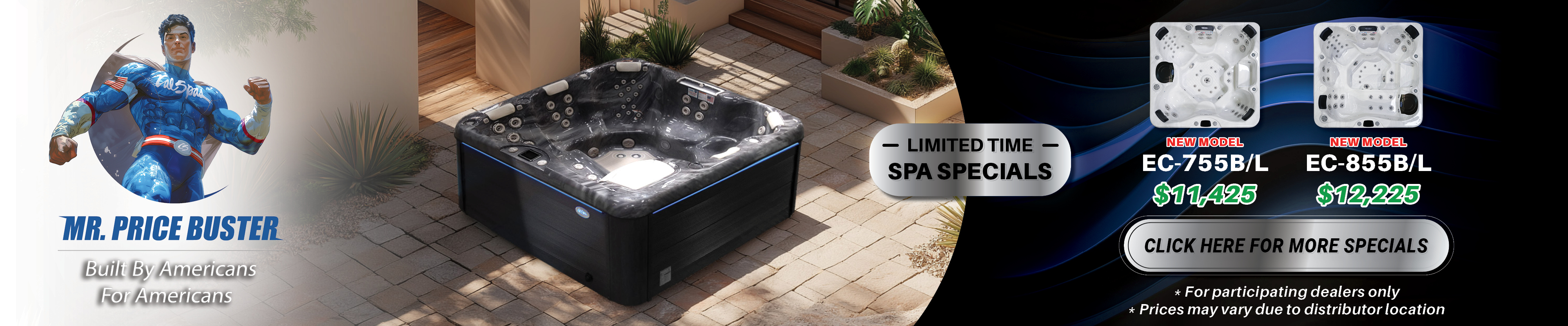 Calspas hot tub being used in a family setting - Rouyn Noranda