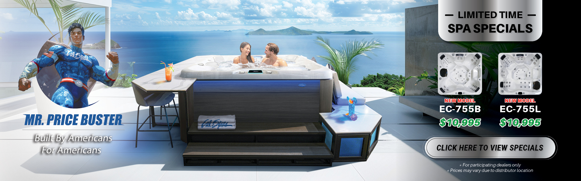 Calspas hot tub being used in a family setting - Rouyn Noranda